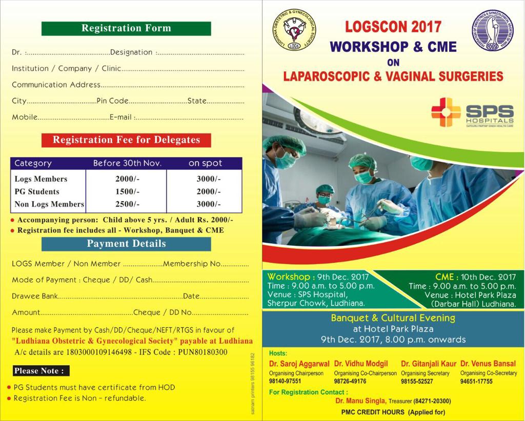 LOGSCON 2017 Workshop & CME on Laparoscopic & Vaginal Surgeries